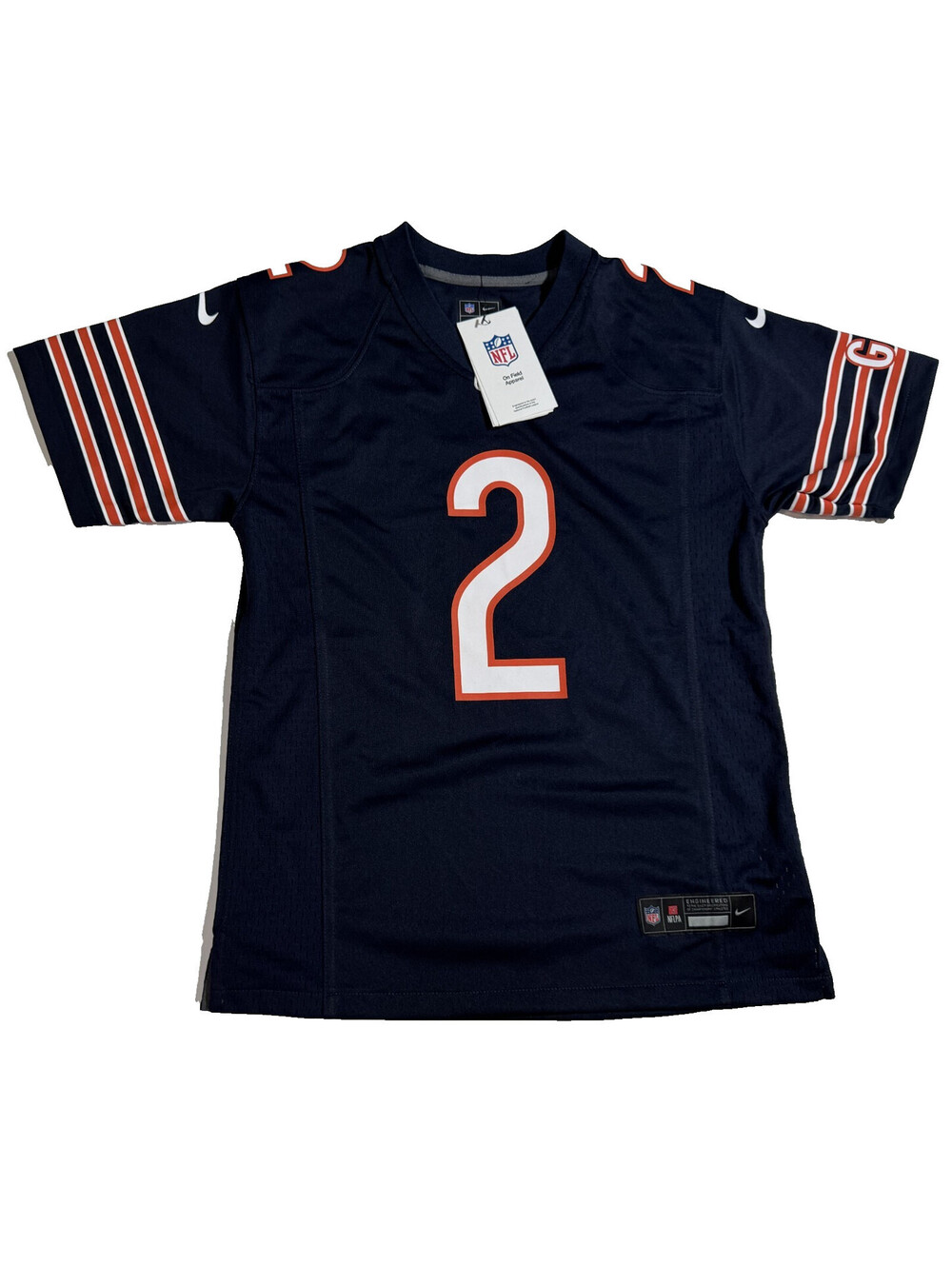 Nike D.J. Moore #2 Chicago Bears Navy Jersey Youth / Boys Size M (10/12) NWT
